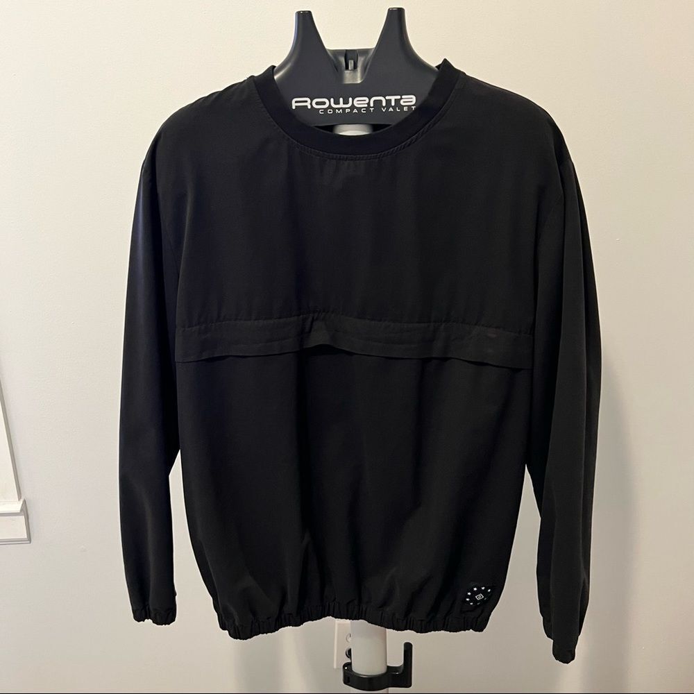 H&M Divided Mens Black Polyester Sweater Pullover with Pocket Size Medium